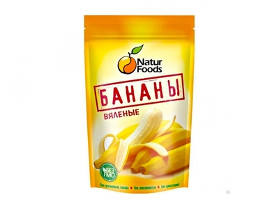Бананы вяленые фасованные